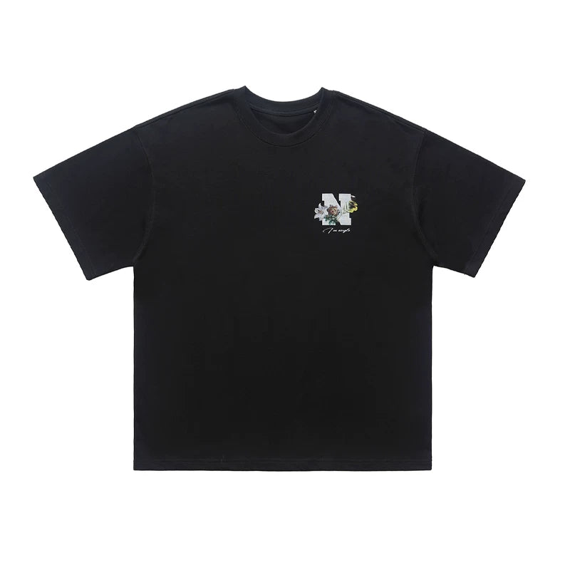 ONSEVENINE "N" Floral Logo Graphic Tee
