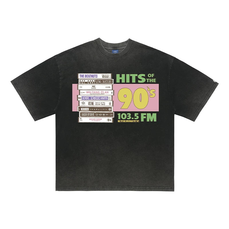 ONSEVENINE "Hits of the 90's" Cassette Tape Graphic Tee