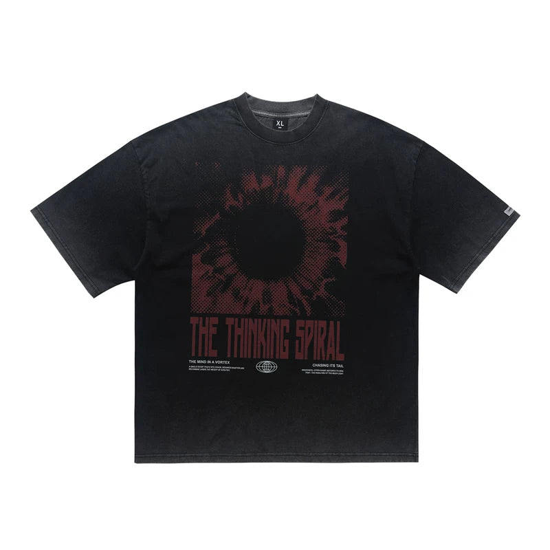 ONSEVENINE "Thinking Spiral" Graphic Tee