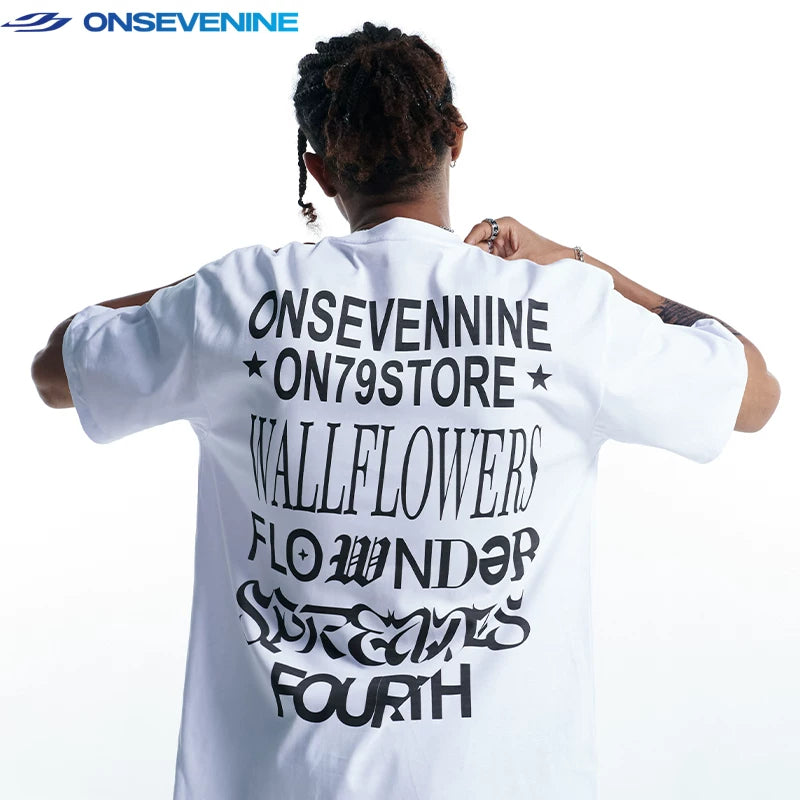 ONSEVENINE Dual Star Graphic Tee