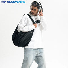 ONSEVENINE Racing-Logo Long-Sleeve Tee