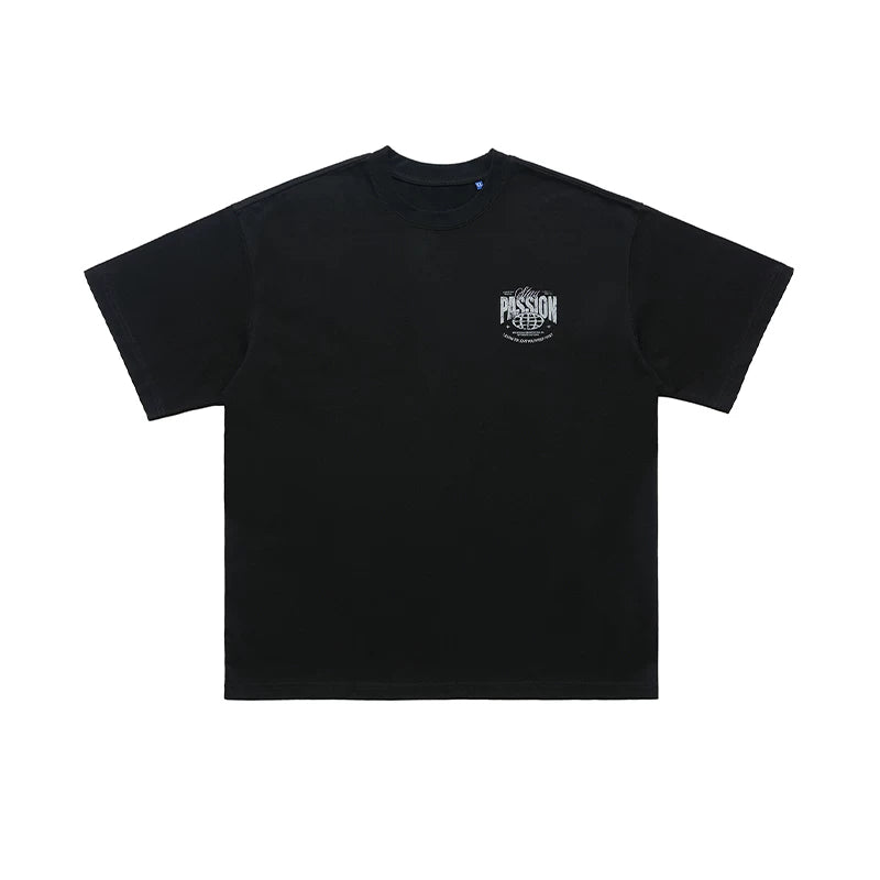 ONSEVENINE "Stay Passion" Minimalist Chest Graphic Tee