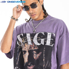 ONSEVENINE "SAGE" Crown of Thorns Graphic Tee