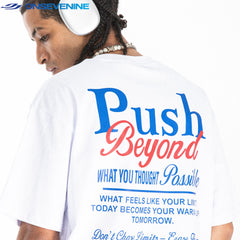 ONSEVENINE "Push Beyond" Motivational Graphic Tee