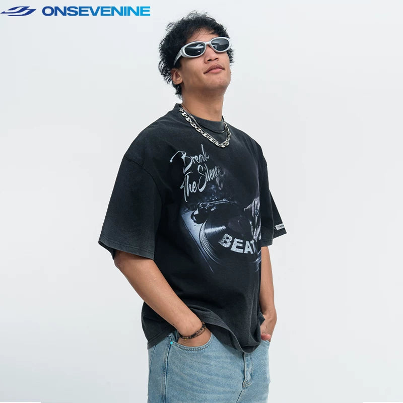 ONSEVENINE "Break the Silence" DJ Graphic Tee