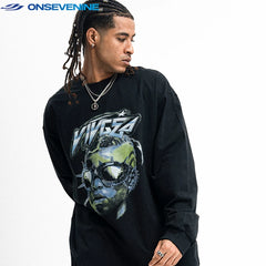 ONSEVENINE "VIVGEA" Spiked-Goggles Graphic Tee