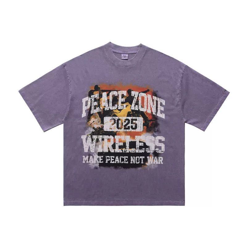 ONSEVENINE "Peace Zone" Graphic Tee