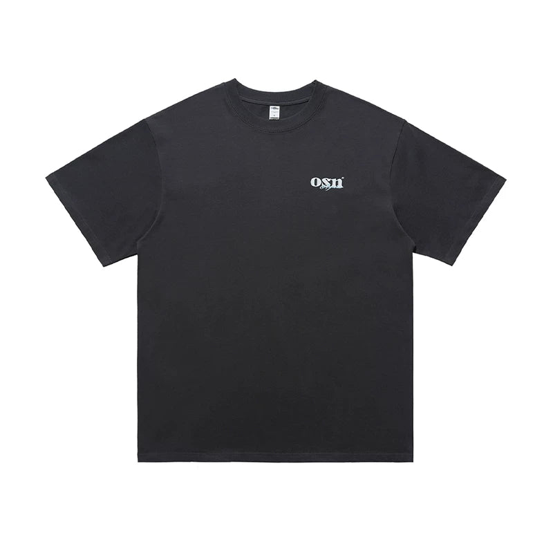 ONSEVENINE Minimalist Logo Pink Graphic Tee