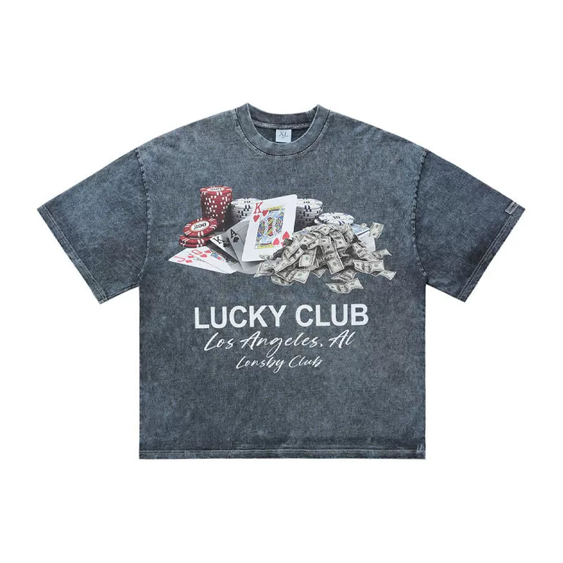 ONSEVENINE "Lucky Club" Casino Graphic Tee