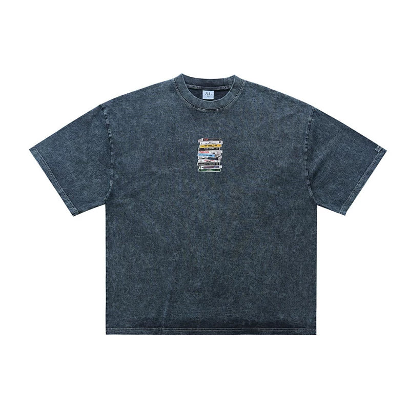 ONSEVENINE Stacked Tape Graphic Tee