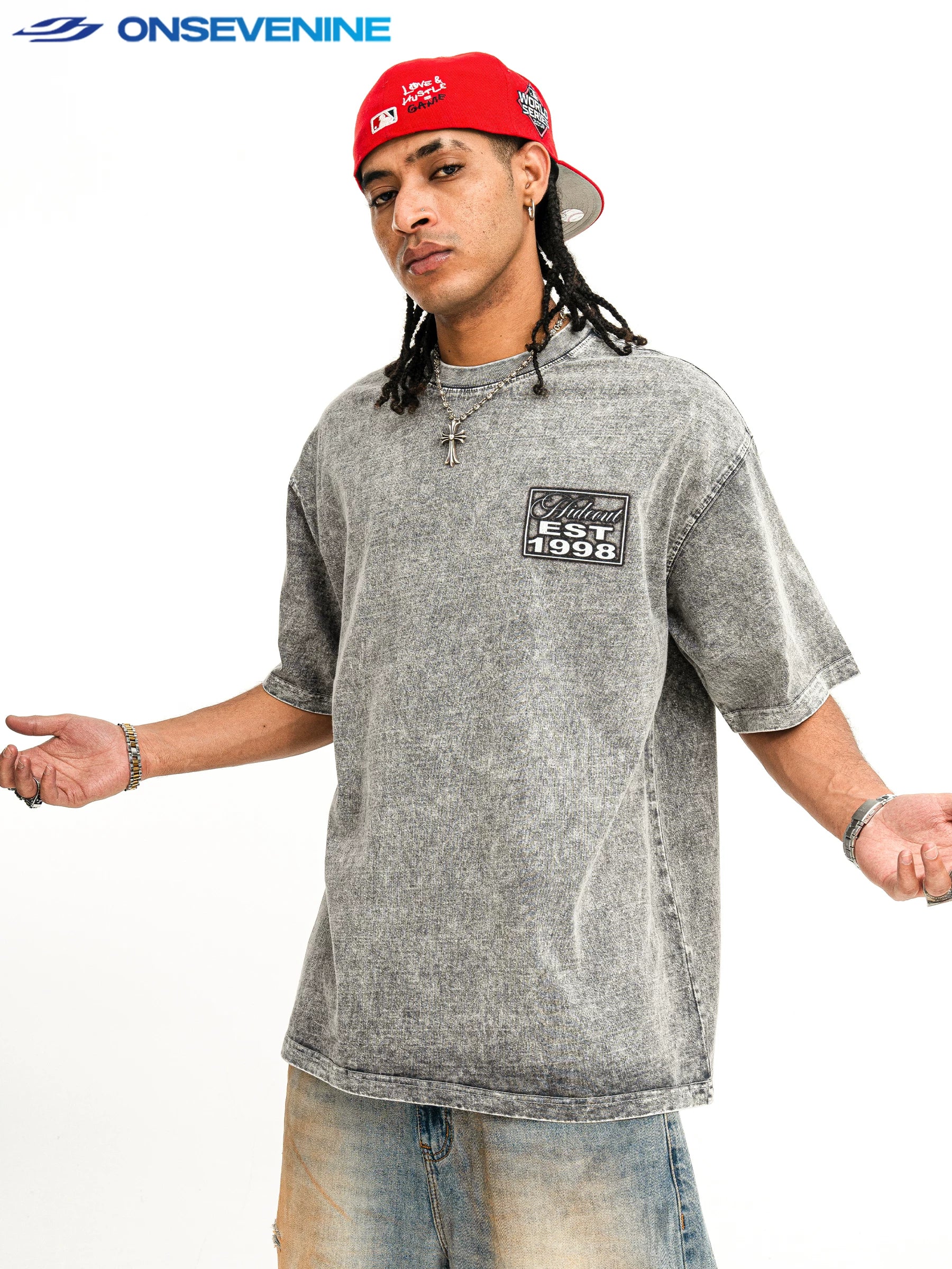 ONSEVENINE "Hideout EST 1998" Patch Sweatshirt