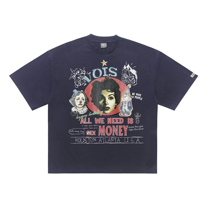 ONSEVENINE "All We Need Is Money" Graphic Tee
