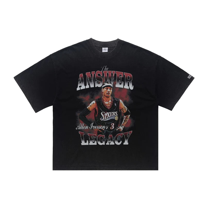 ONSEVENINE Allen Iverson "The Answer Legacy" Graphic Tee