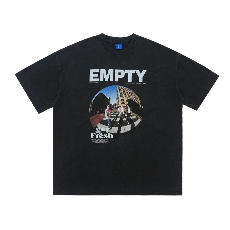 ONSEVENINE "Empty / Get Fresh" Fisheye Urban Graphic Tee