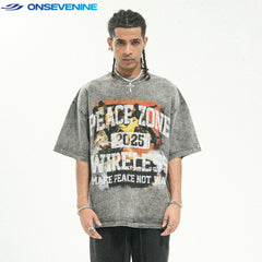ONSEVENINE "Peace Zone" Graphic Tee