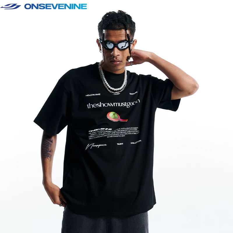 ONSEVENINE "The Show Must Go On" Graphic Tee