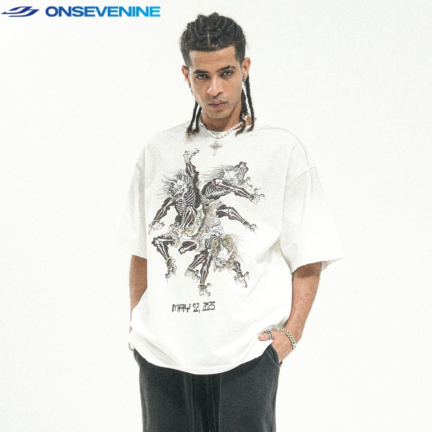 ONSEVENINE Mythological Creature Graphic Tee