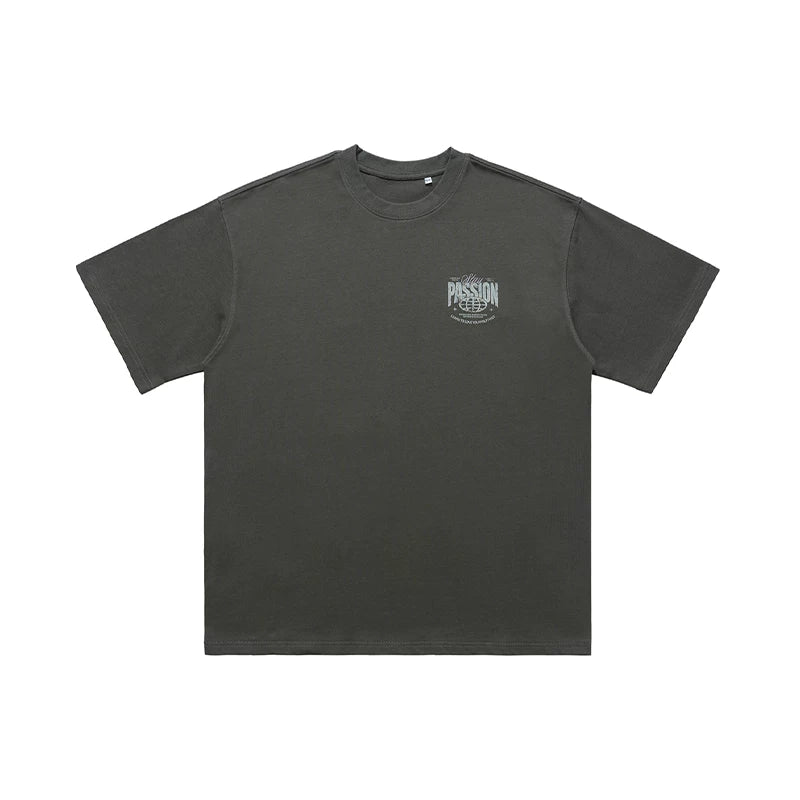 ONSEVENINE "Stay Passion" Minimalist Chest Graphic Tee