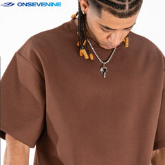 ONSEVENINE Essential Plain Heavyweight  T-Shirt