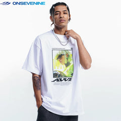 ONSEVENINE Cyber-Portait Graphic Tee
