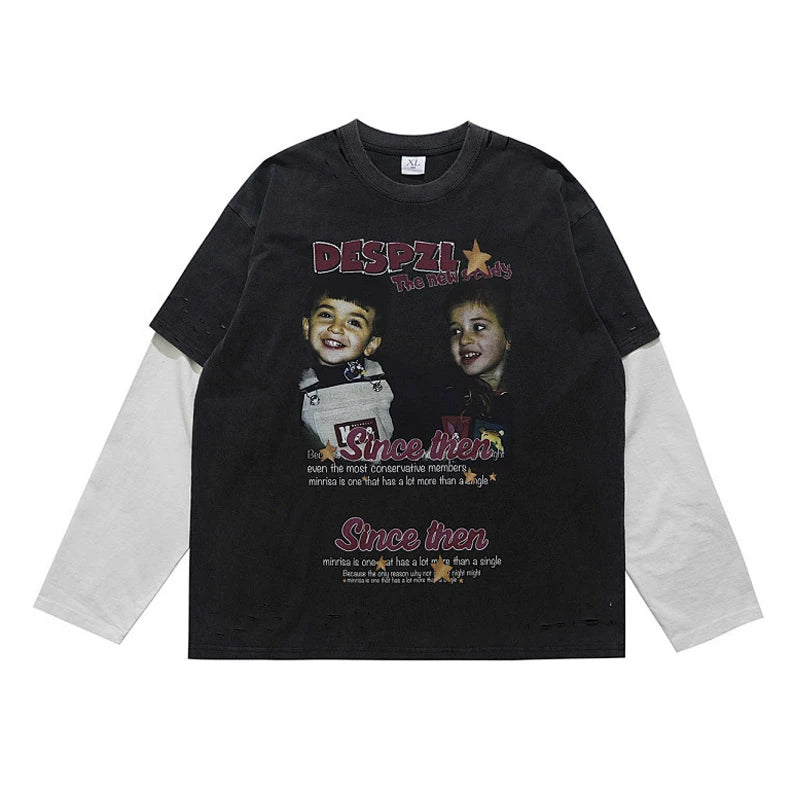 ONSEVENINE "DESPZL" Kids Graphic Layered-Effect Tee
