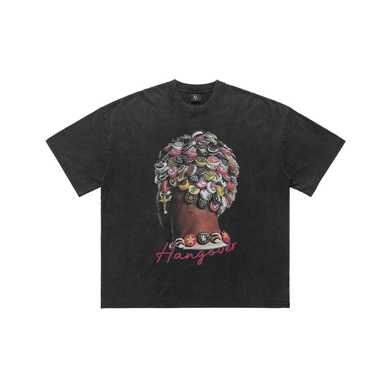 ONSEVENINE "Hangover" Bottle Cap Graphic Tee