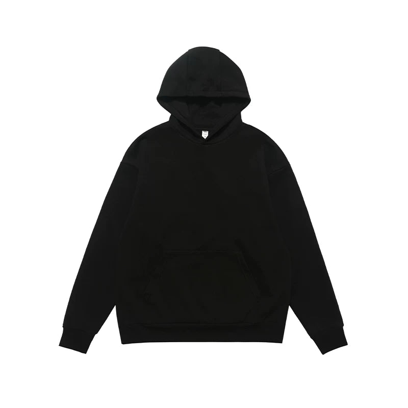 ONSEVENINE Heather Grey Minimalist Pullover Hoodie