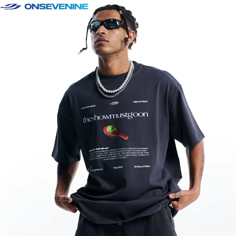 ONSEVENINE "The Show Must Go On" Graphic Tee