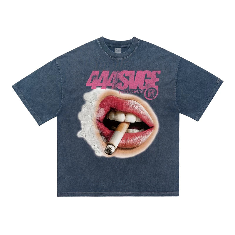 ONSEVENINE "Lips & Cigarette" Graphic Tee Collection