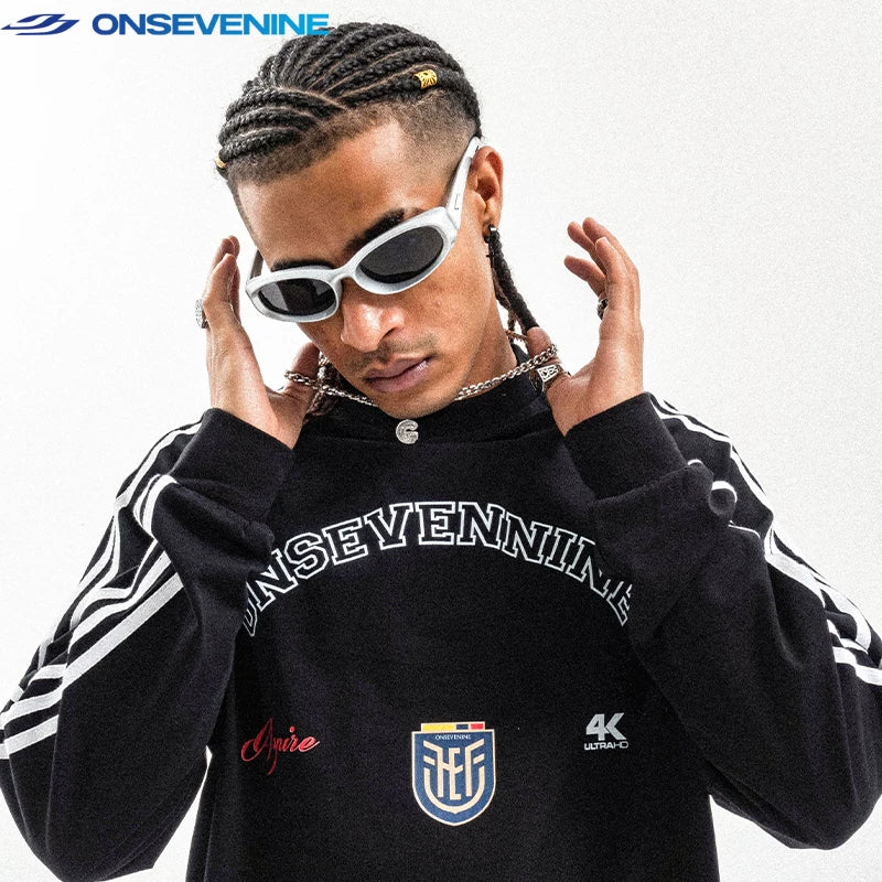 ONSEVENINE Arch Branding Crest Long-Sleeve Sweatshirt