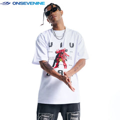 ONSEVENINE Mecha Robot Graphic Tee