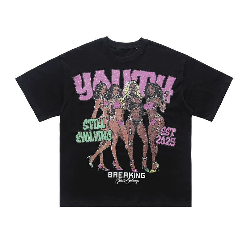 ONSEVENINE "Still Evolving" Anime Graphic Tee