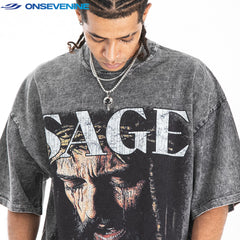 ONSEVENINE "SAGE" Crown of Thorns Graphic Tee