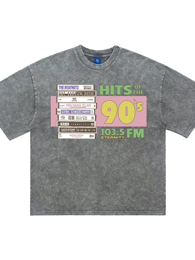 ONSEVENINE "Hits of the 90's" Cassette Tape Graphic Tee
