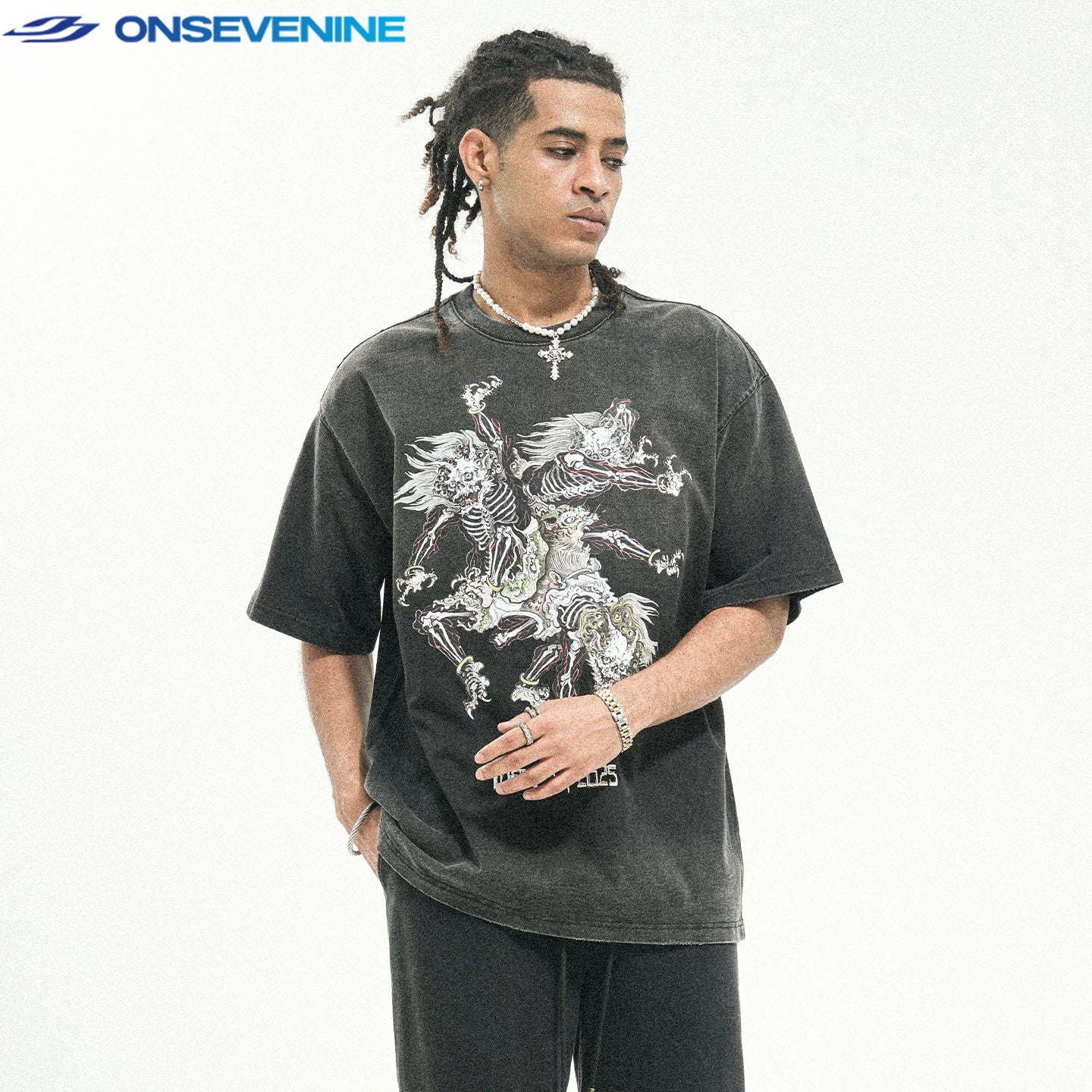 ONSEVENINE Mythological Creature Graphic Tee