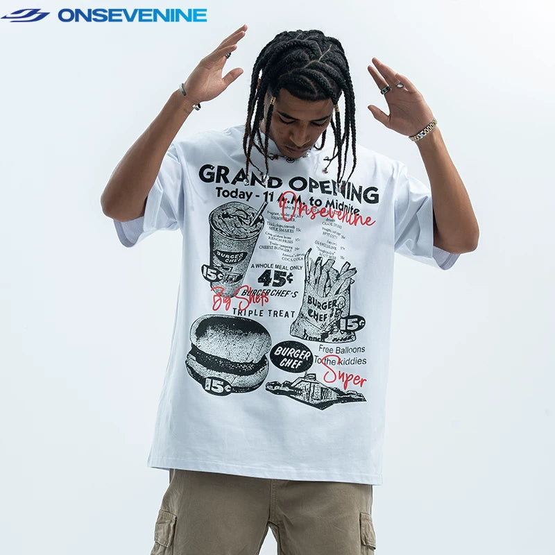 ONSEVENINE "Grand Opening" Diner Graphic Tee