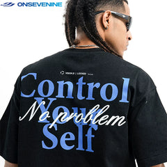 ONSEVENINE "Control Your Self" Back-Graphic Tee
