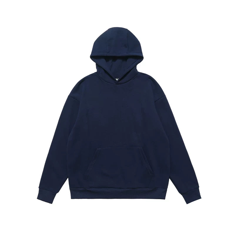 ONSEVENINE Heather Grey Minimalist Pullover Hoodie