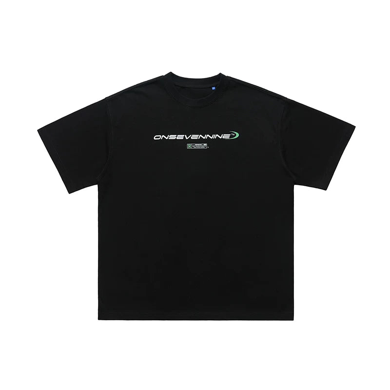 ONSEVENINE Tech-Font Minimalist Logo Tee