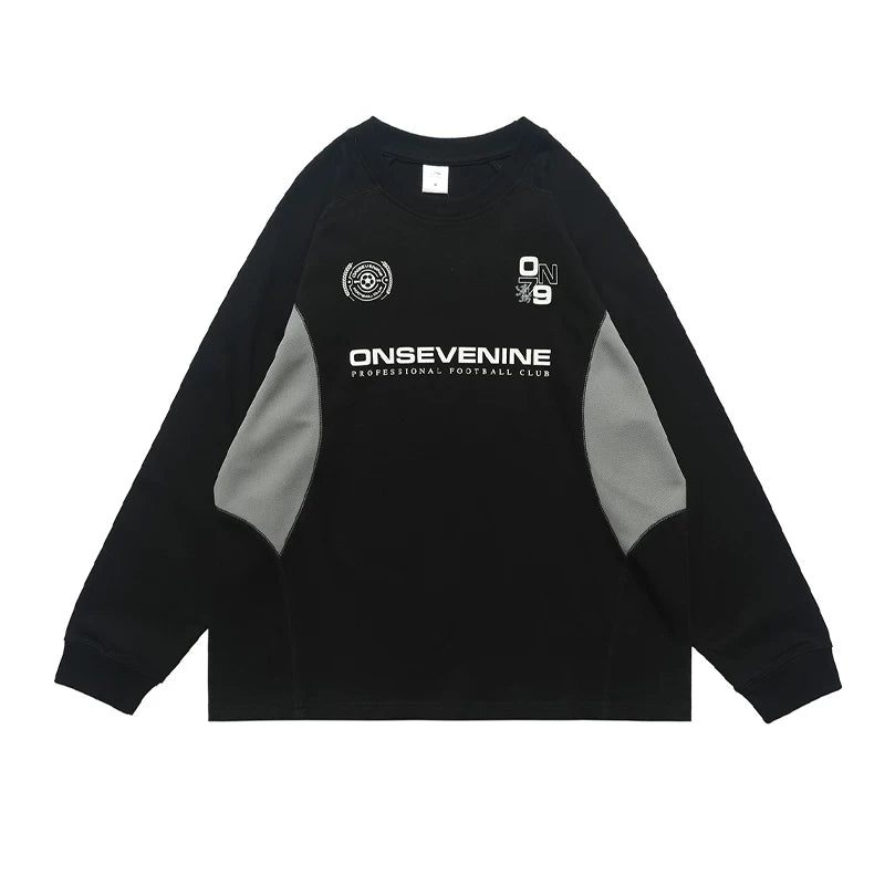 ONSEVENINE "Professional Football Club" Blue Long-Sleeve Shirt