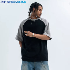 ONSEVENINE Horizon Raglan Color-Block Tee