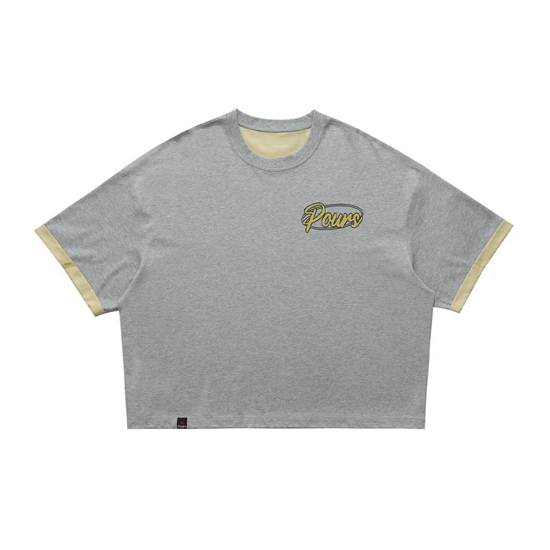 ONSEVENINE "Pours" Script Graphic Tee