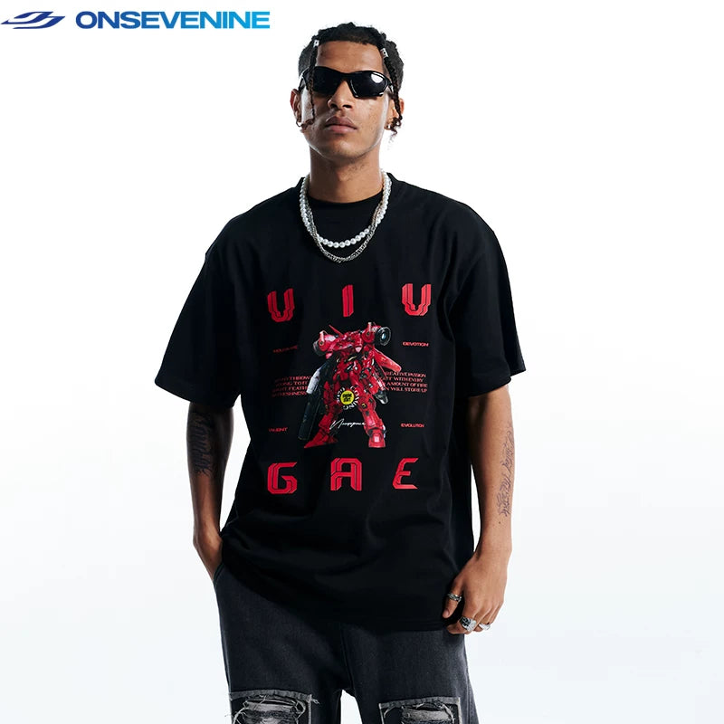 ONSEVENINE Mecha Robot Graphic Tee