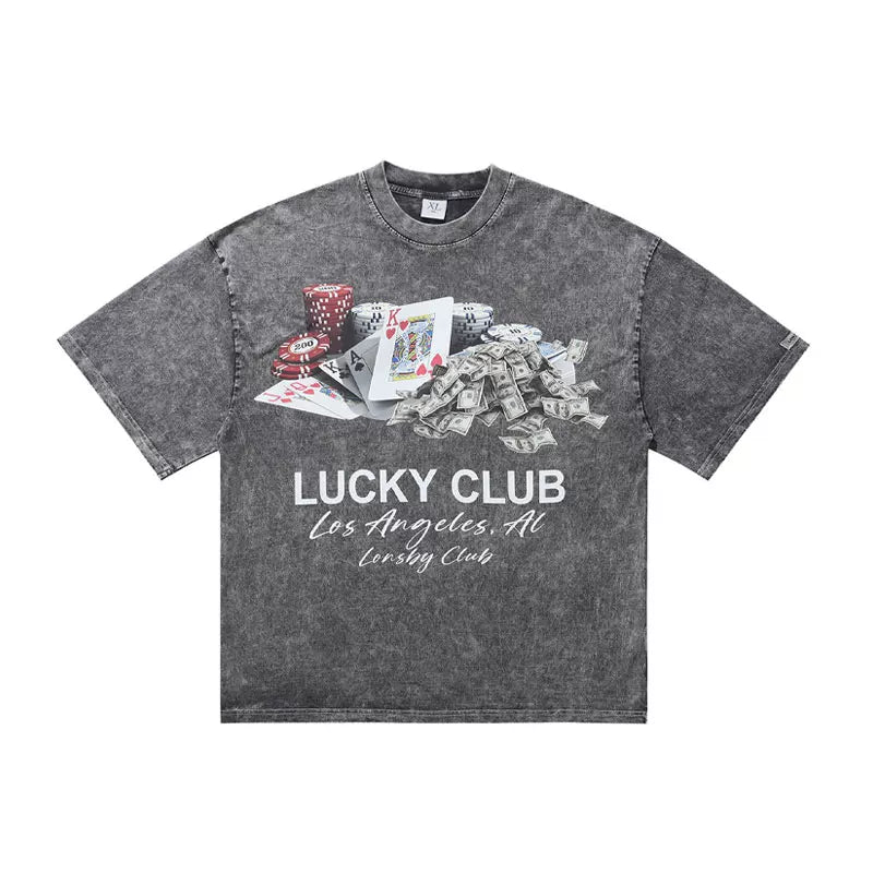 ONSEVENINE "Lucky Club" Casino Graphic Tee