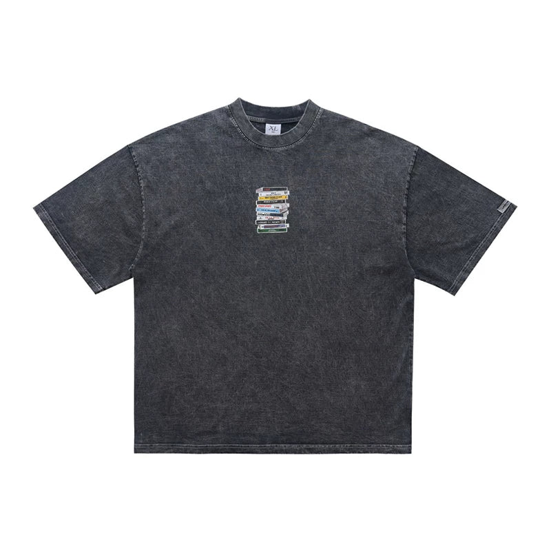 ONSEVENINE Stacked Tape Graphic Tee