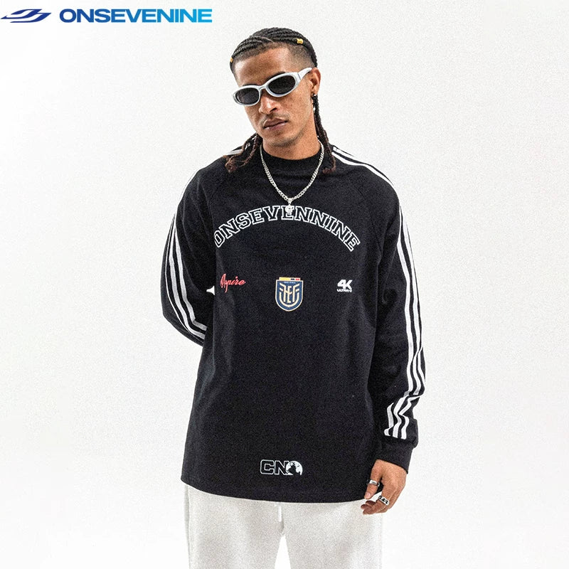ONSEVENINE Arch Branding Crest Long-Sleeve Sweatshirt