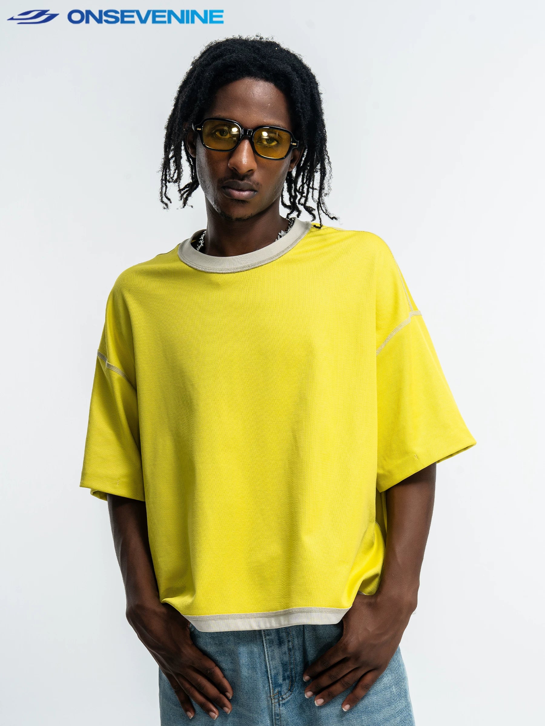 ONSEVENINE Two-Sided Reversible Tee