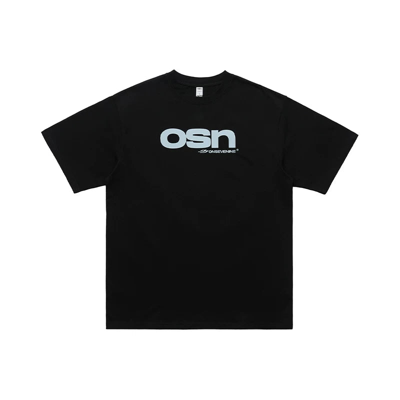 ONSEVENINE "osn" Yellow Logo Graphic Tee