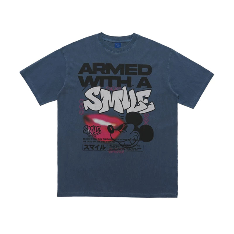 ONSEVENINE "Armed with a Smile" Graphic Tee