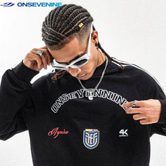ONSEVENINE Arch Branding Crest Long-Sleeve Sweatshirt